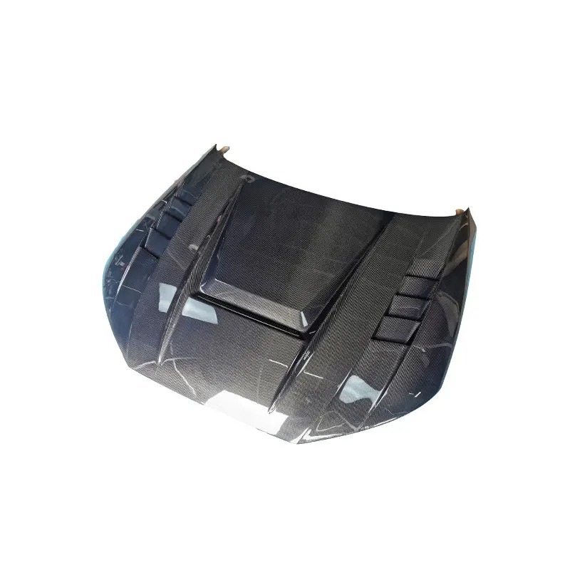 New Black Carbon Fiber Bonnet Cover Hood for A4 B10 2017-2022 Bonnet Hood